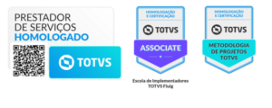 Qrcode de prestador de serviços homologado Totvs